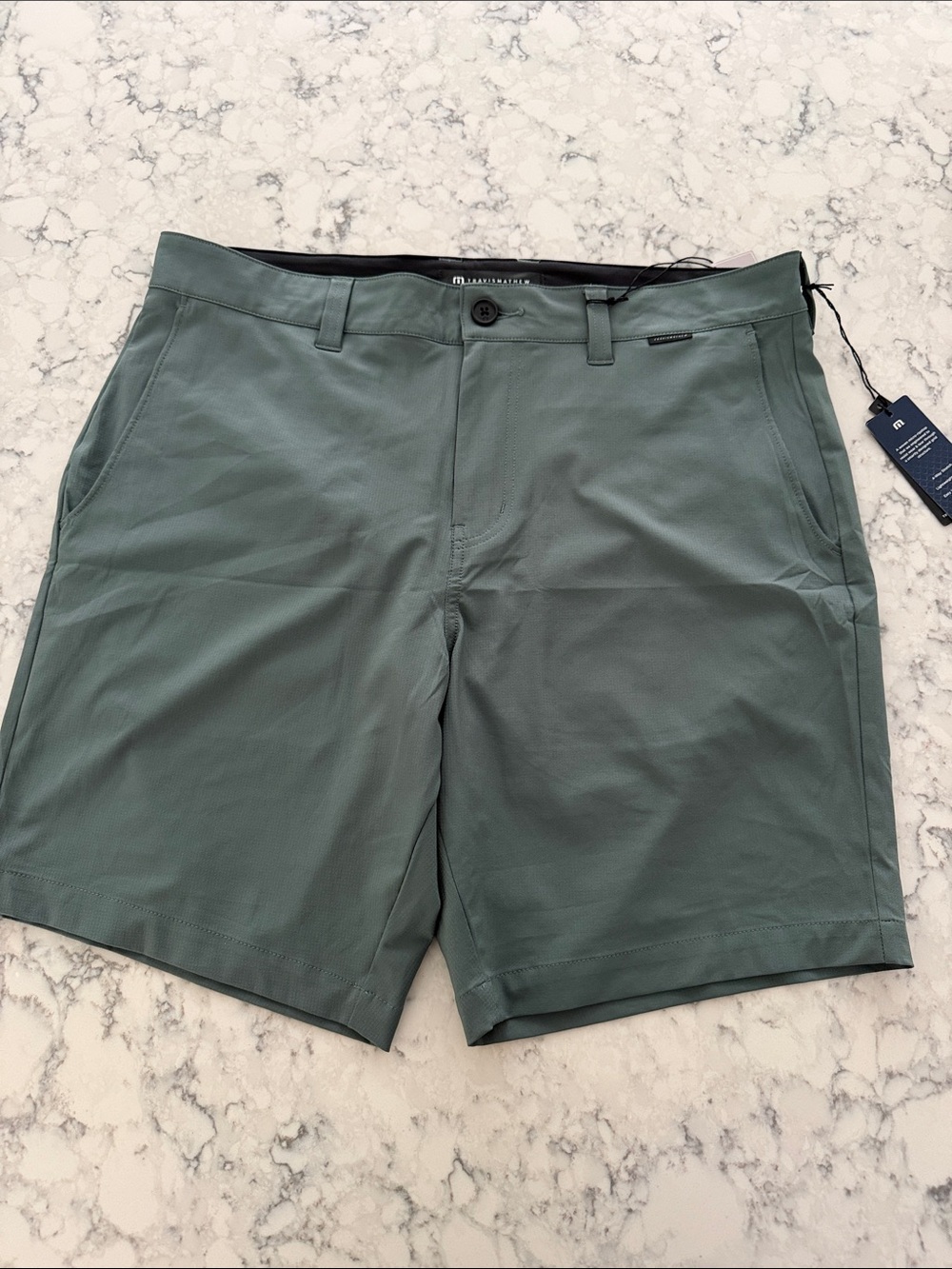 Travis Mathew Wanderlust Golf Shorts in Sage Green